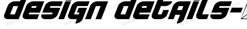 DESIGN DETAILS字体转换